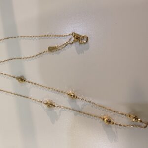 ✨【18K金/金属アレルギー対応】上品な輝き・多面カット ミラーボールステーションネックレス💍デイリーからお呼ばれまで✨